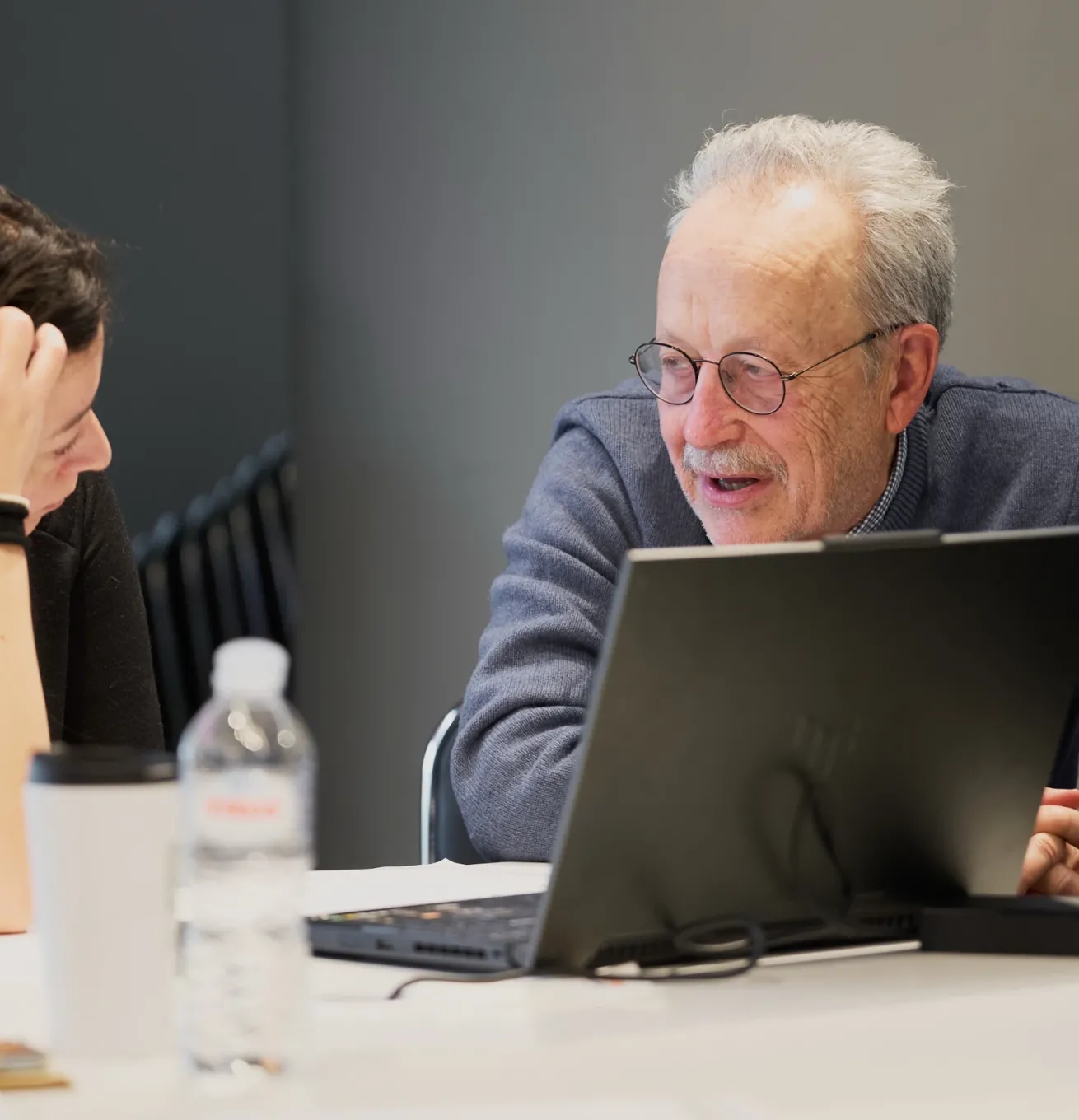 A young entrepreneur being coached.
